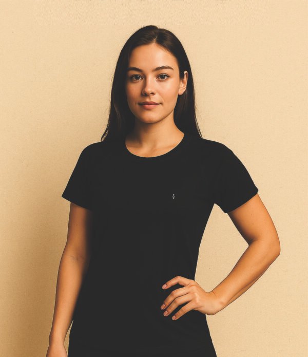 camiseta basica negra web Camiseta Basik